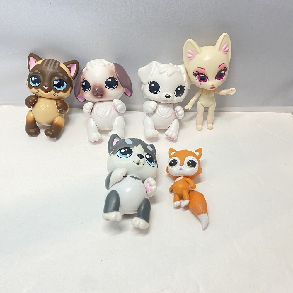 TLC Kritters and More Pet Froends Cats Dogs Fox Mixed Lot Playful‎ Pets HG2